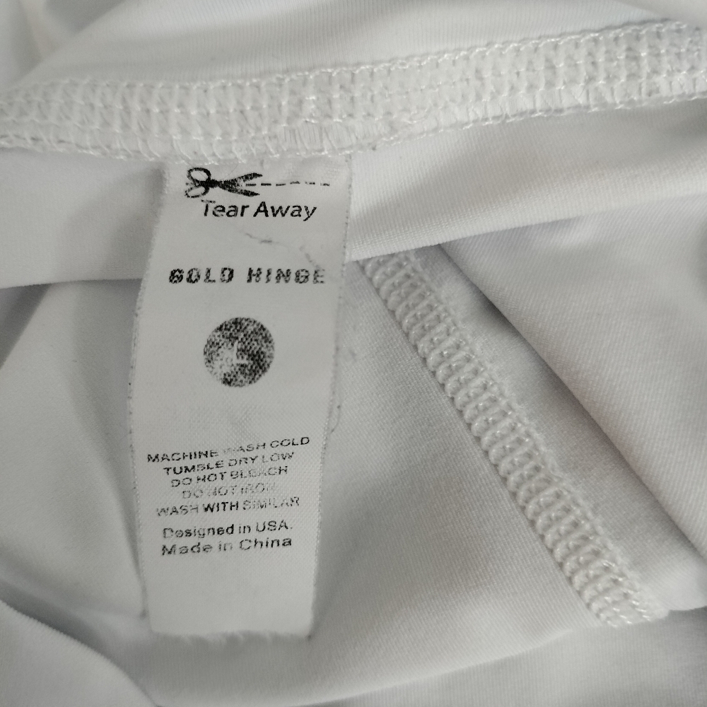 Goldhinge White Pleated Tennis Skirt 15" Size L - Picture 10 of 10
